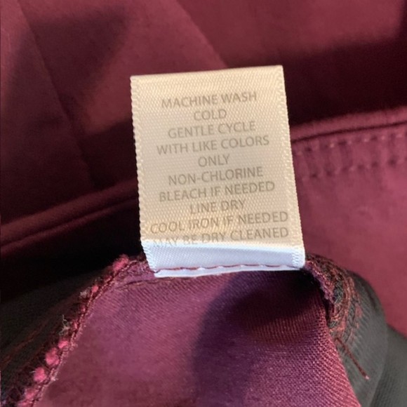 Signature Slimming by Christopher & banks Purple Rayon Nylon Stretch Pants Sz 14 - Picture 7 of 10